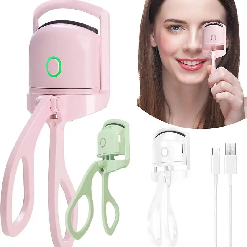 USB Rechargeable Heated Eyelash Curler Heating Eyelash Styling Tool For Women And Girls Gift On Christmas And Birthday