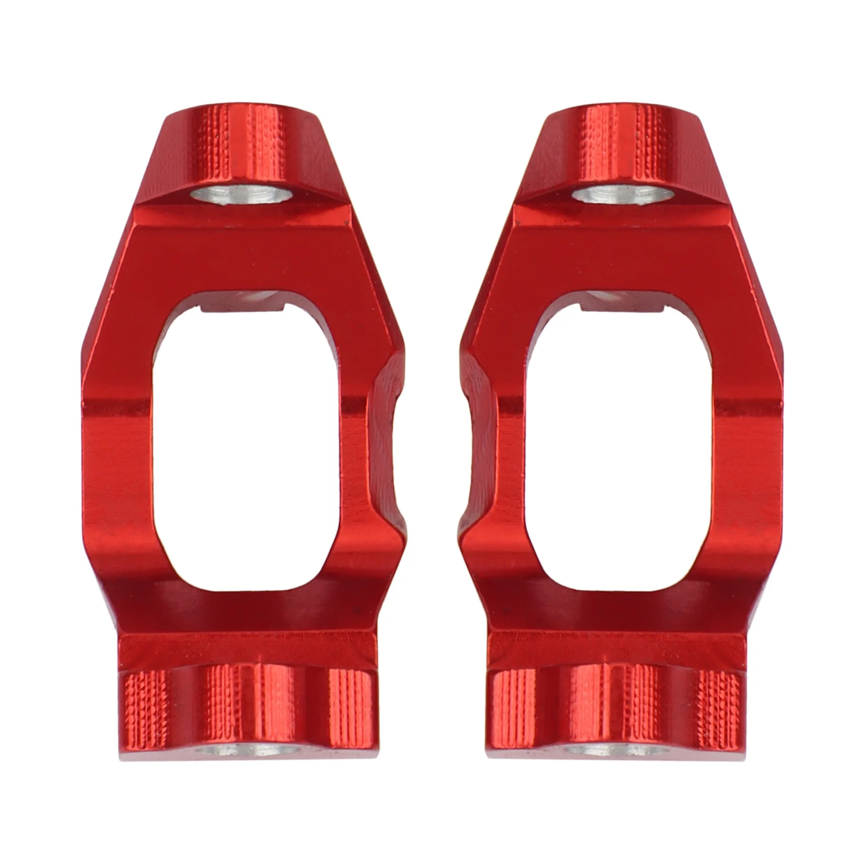 Fine Craftsmanship 2Pcs Metal Front C-Hubs Caster Block For Axial Yeti Jr. AX90052 AXI90069 1/18 RC Car Upgrade Parts,Red