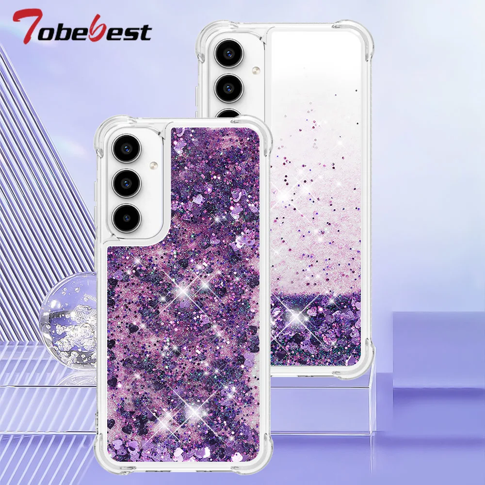Shockproof Bling Glitter Liquid Quicksand Case For Samsung G