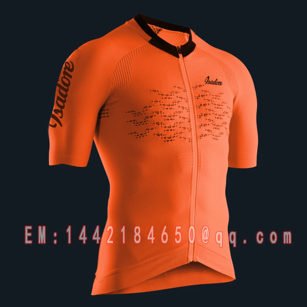 ISADORE-Cycling Jersey for Men, Bike Shirt, Quick Dry, Short Sleeve, Breathable, Outdoor Team, Crazy, Summer, New