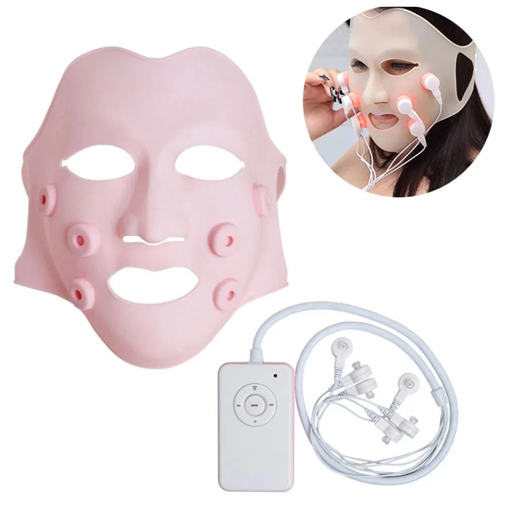 LED Mask Red Light Mask Skin Care Lift Devices Face Luminotherapy Massager LED Light Vibrating Wrinkle Remover Beauty Instrument