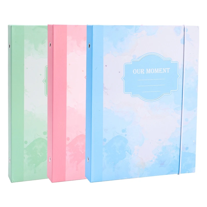 A5 Kpop Photocard Binder Collect Book Colorful Idol Photo Album Picture Cards Holder Kawaii Composition Stationery