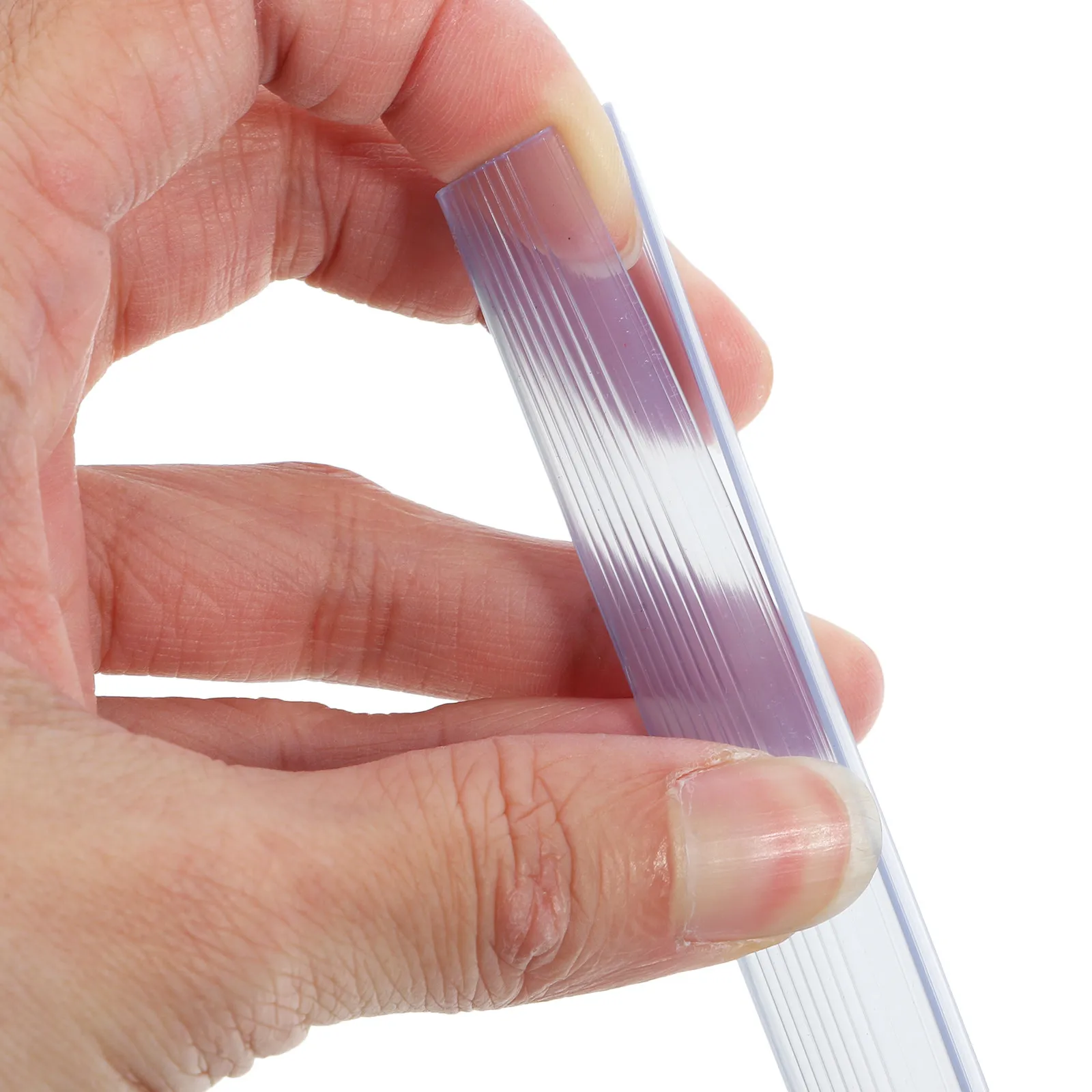 

20Pcs Transparent Slide Binders Plastic Slide Grip Binding Bars for Bookbinding Stationery Supplies Document Folder A4 Organizer