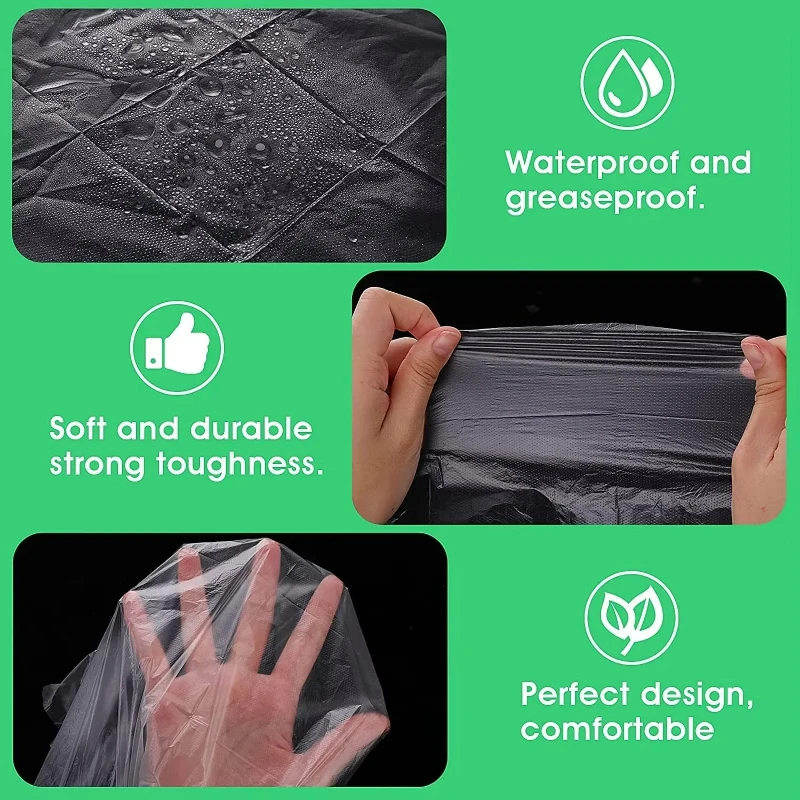 مريلة قفازات للاستعمال مرة واحدة: مقاومة للماء ومضادة للبقع لقص الشعر والطلاء والطبخ والإناء الساخن والمطاعم والشواء ومعدات مريحة للاستعمال مرة واحدة