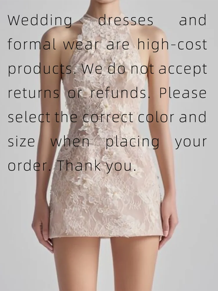 우아한 O-넥 아플리케 민소매 미니 정장 이브닝 드레스 생일 파티 댄스 파티 드레스 맞춤형