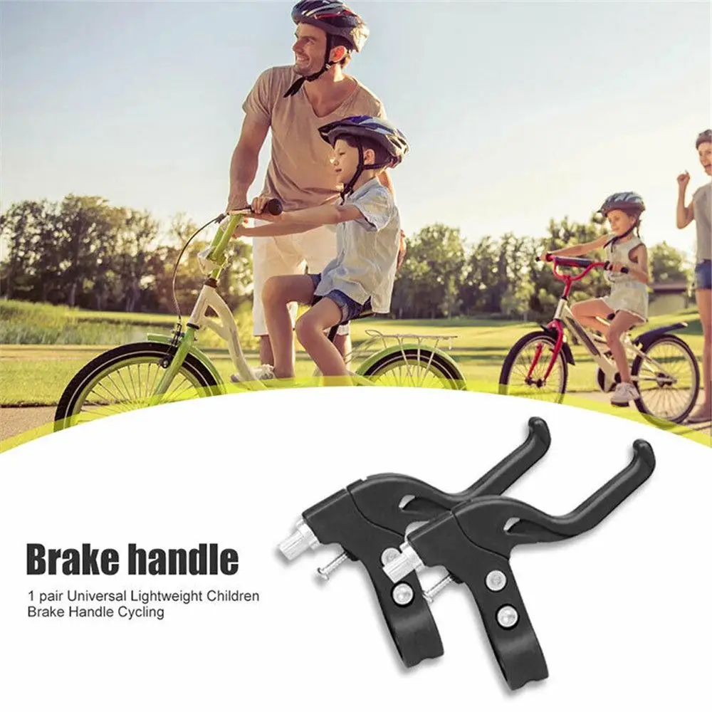 1 Pair Kids Bike Brake Levers Bicycle MTB BMX Mountain Road Handle Hand V-Brake