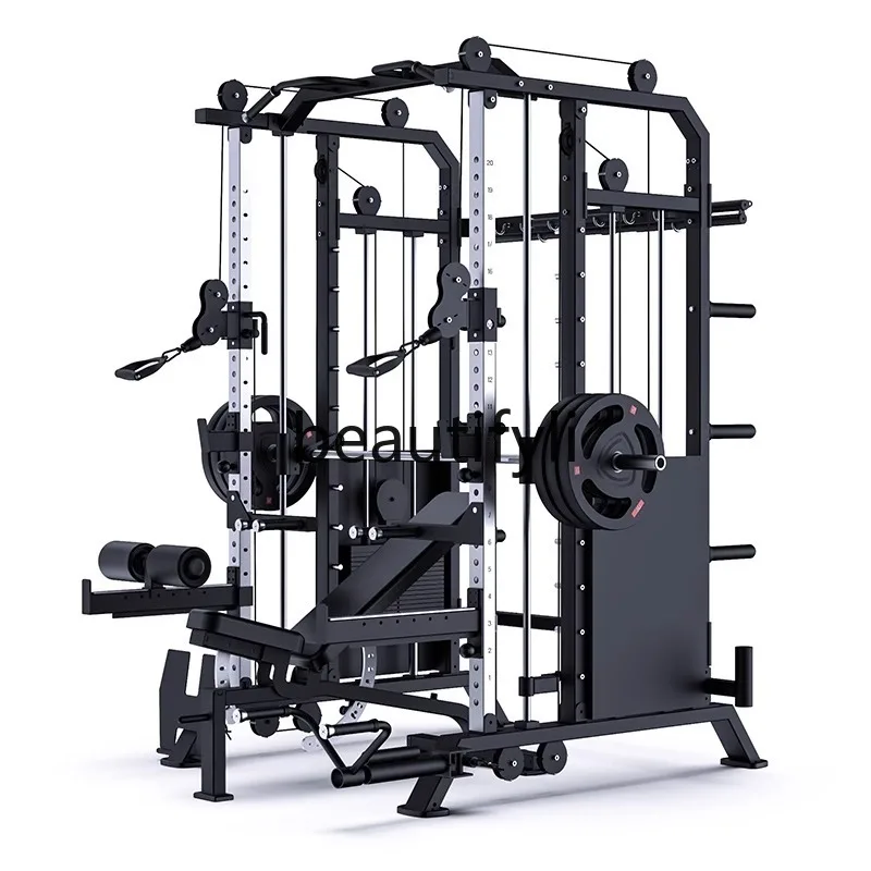 

Multifunctional Commercial Indoor Comprehensive Trainer Bench Press Squat Rack Fitness Set