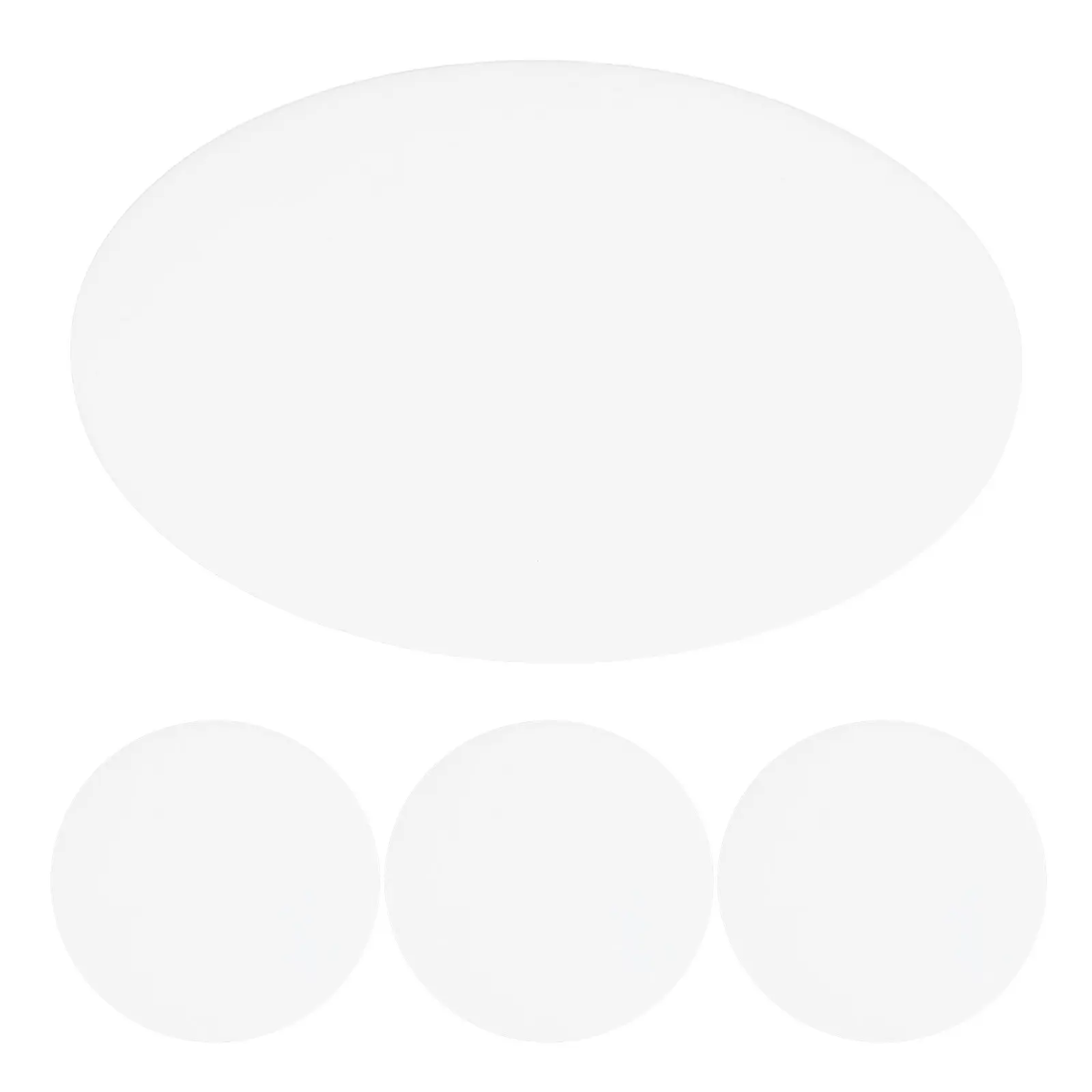 

4Pcs Downlight Anti-Glare Lampshade Diffuser Soft Light Diffusing Panel Ceiling Light Replacement Sheet for Living Room Bedroom