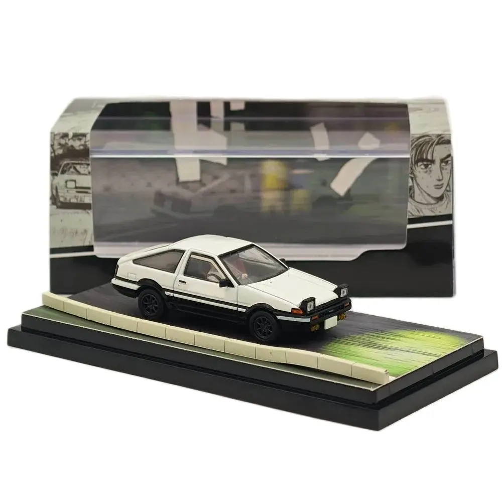 Hobby Japan 1/64 for SPRINTER TRUENO GT APEX AE86 INITIAL D White HJ643008DB Diecast Model Car Miniature Auto Toys Collection