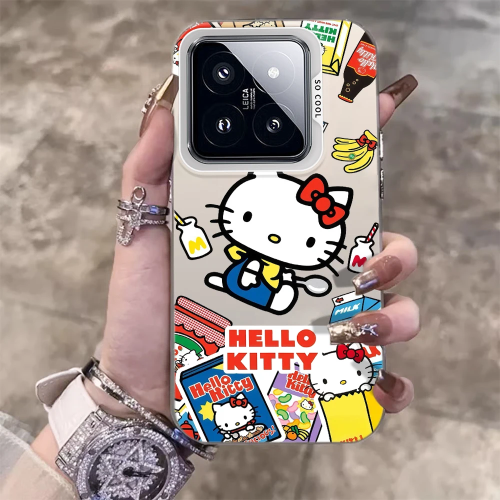 

Cute vibe Hello Kitty Sanrio Phone Case For Xiaomi 15 Ultra 15 T Pro 14 T 13 T 12 T Mi 11 Lite 5G Xiaomi 17 Pro Max IMD PC Cover