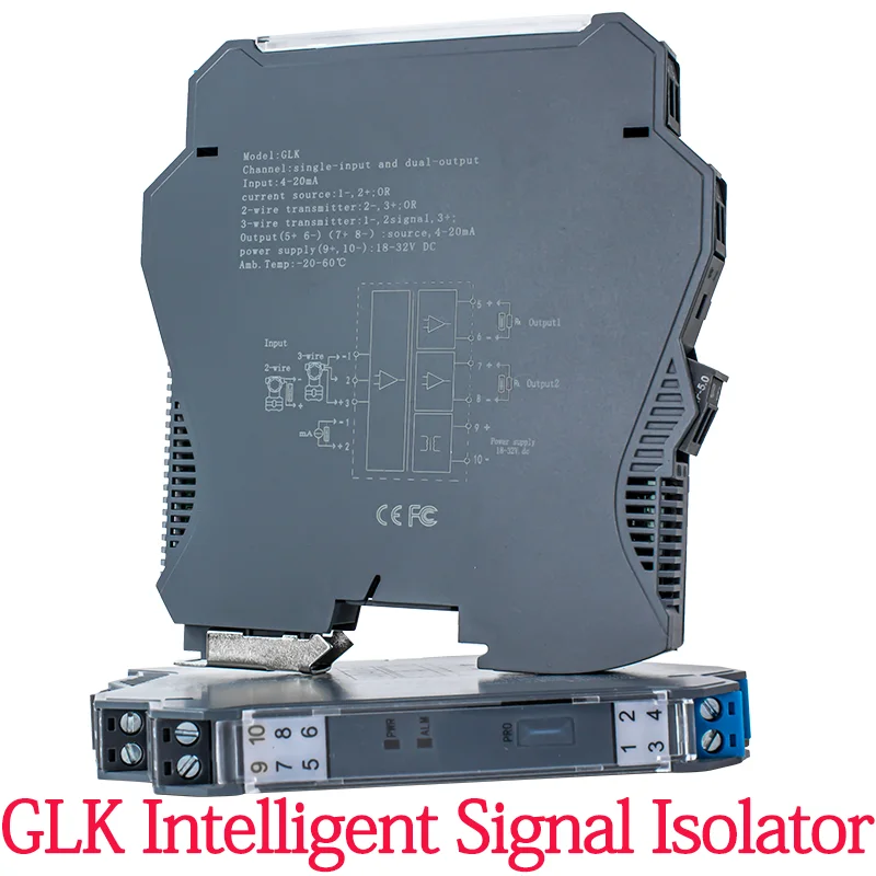 DC Analog Signal Converter 0-20mA 4-20mA 0-10V 0-5V Input Output Current Voltage Sensor Analog Signal Transmitter