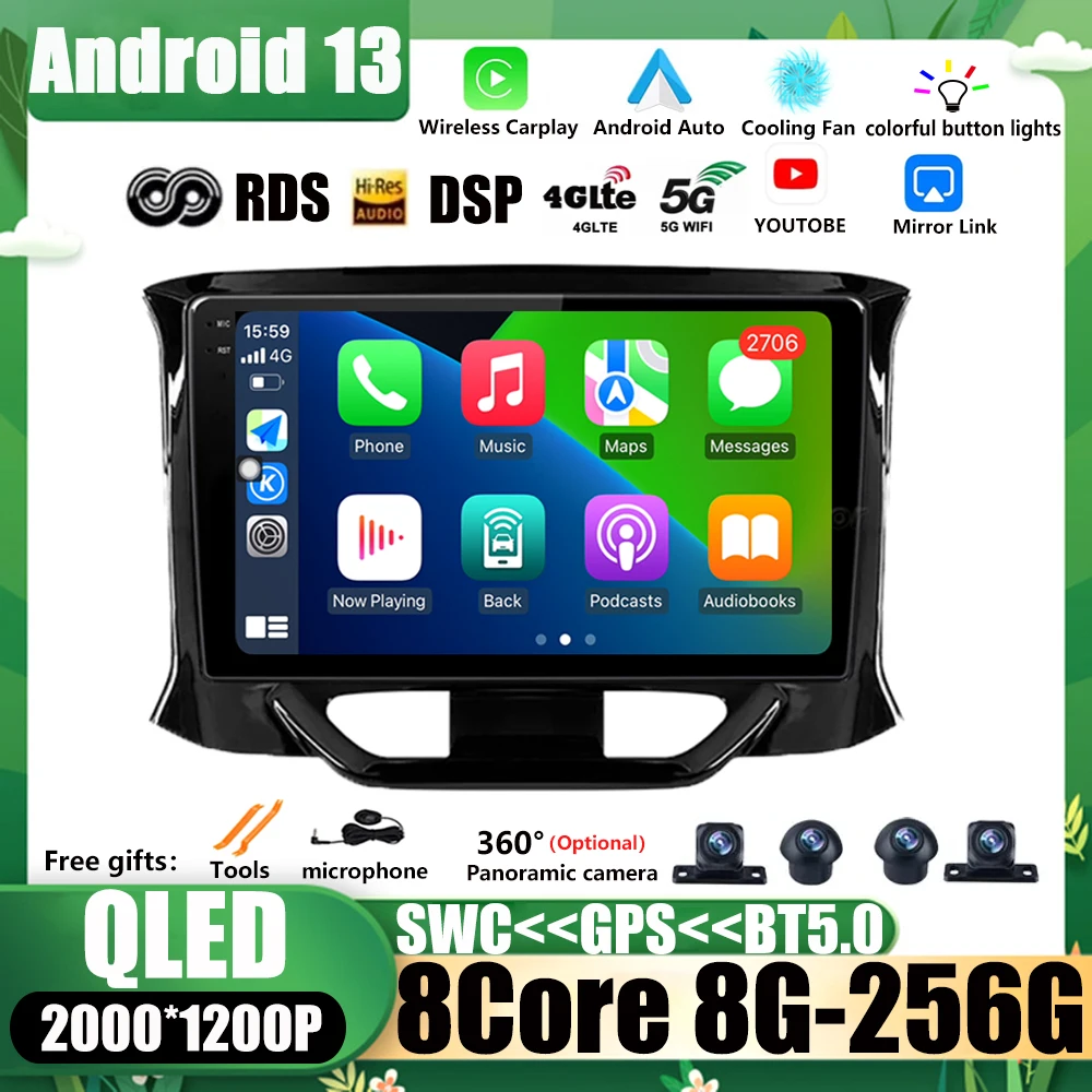 

Android 13 Carplay Car Radio For LADA X Ray Xray 2015 - 2019 Multimedia Player DSP WIFI 4G Navigation GPS Autoradio Stereo