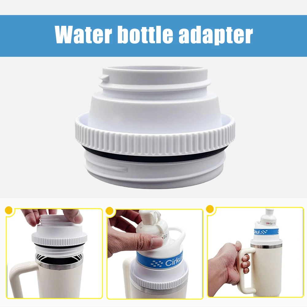 

Tumbler Adapter for Stanley To Cirkul, Cirkul To Stanley 30oz Quencher H2.0 Tumbler Water Cup Adapter, Food Grade Silicone