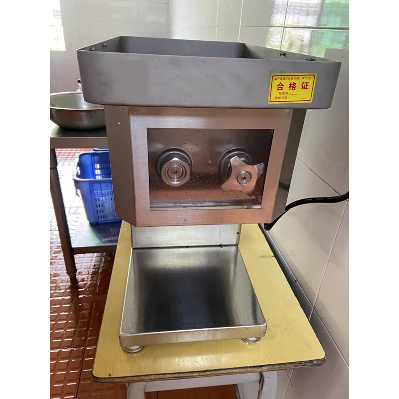 Electric Commercial Meat Slicer Stainless Steel Automatic Cutter Grinder for Vegetable Household Small Slicing Machine
