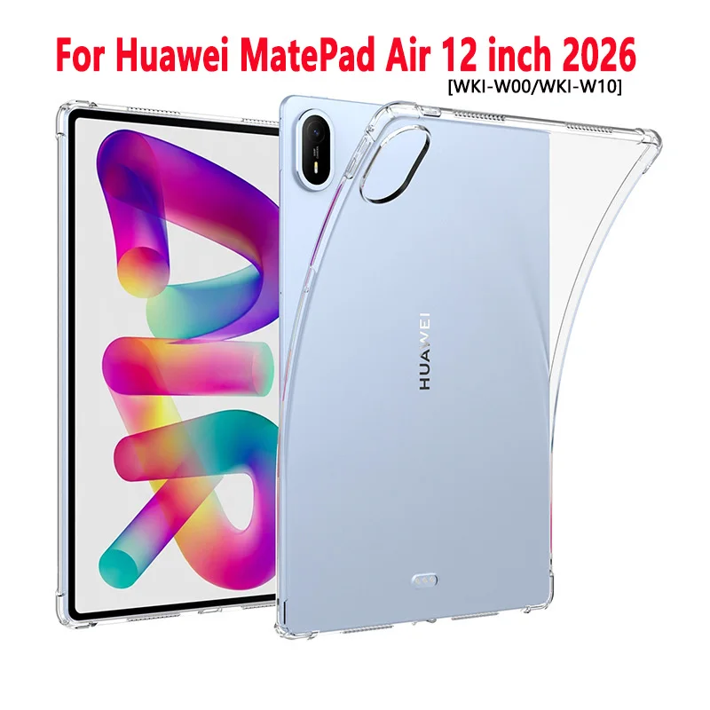 For Huawei MatePad Air 12 2026 Case 12 inch Transparent Airbag Soft Silicone Cover funda Tablet WKI-W00/WKI-W10 12