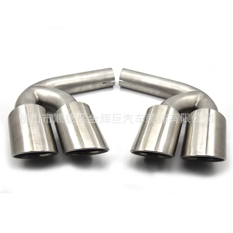 Suitable For The 18-19 Porsche Cayenne Stainless Steel Exhaust Tail Throat, Modified Four S Models