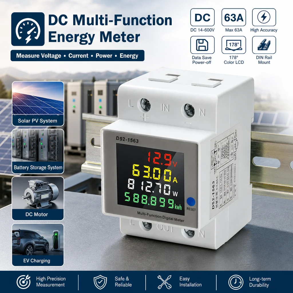 Renewable Energy Demonstration Kit - 4 in 1 DIN 레일 DC