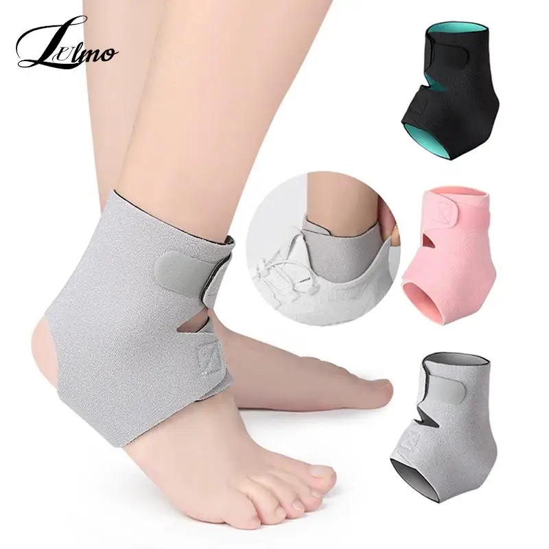 

1Pc Sports Compression Ankle Support Brace Ankle Stabilizer Tendon Pain Relief Strap Foot Sprain Injury Wraps Basketball Running