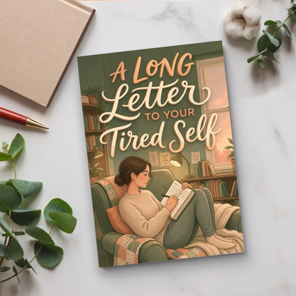 A Long Letter to Your Tired Self, Gentle Self-Care and Reflection Book, Reading on Rest, Self-Kindness, Personal Boundaries