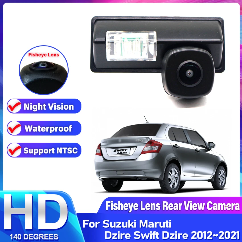 Rear View Camera For Suzuki Maruti Dzire Swift Dzire 2012~2018 2019 2021 CCD HD Night Vision Reverse Parking Backup Camera