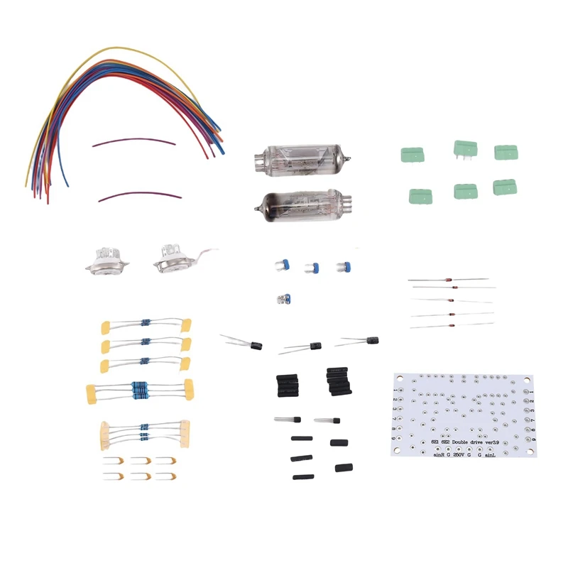 6E2 Driver Board Kit Cat Eye Driver Board Kit Dual Channel Fluorescent Level Indicator Drive Amplifier DIY Modification (A)