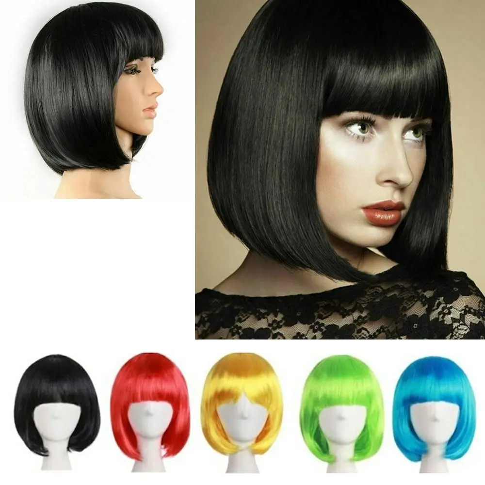 Hot Fashion Short Wig Bob Synthetic Hair Short Straight Hair