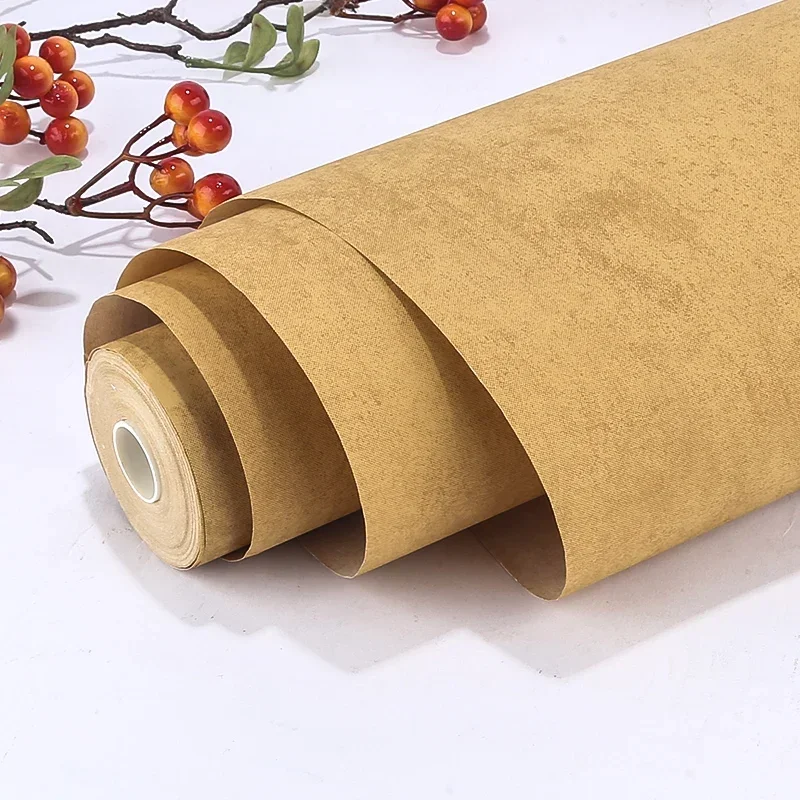Batik Retro Half-Ripe Rice Paper Long Roll Chinese Calligraphy Works Brush Xuan Paper Regular Script Creation Papier Papel Arroz