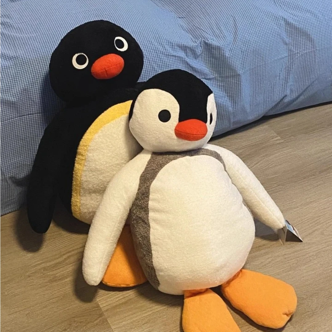 

Оригинальная большая плюшевая игрушка-пингвин Pingu Pinga, милая подушка для сна для девочек, большая плюшевая игрушка в стоячей позе, праздничные подарки