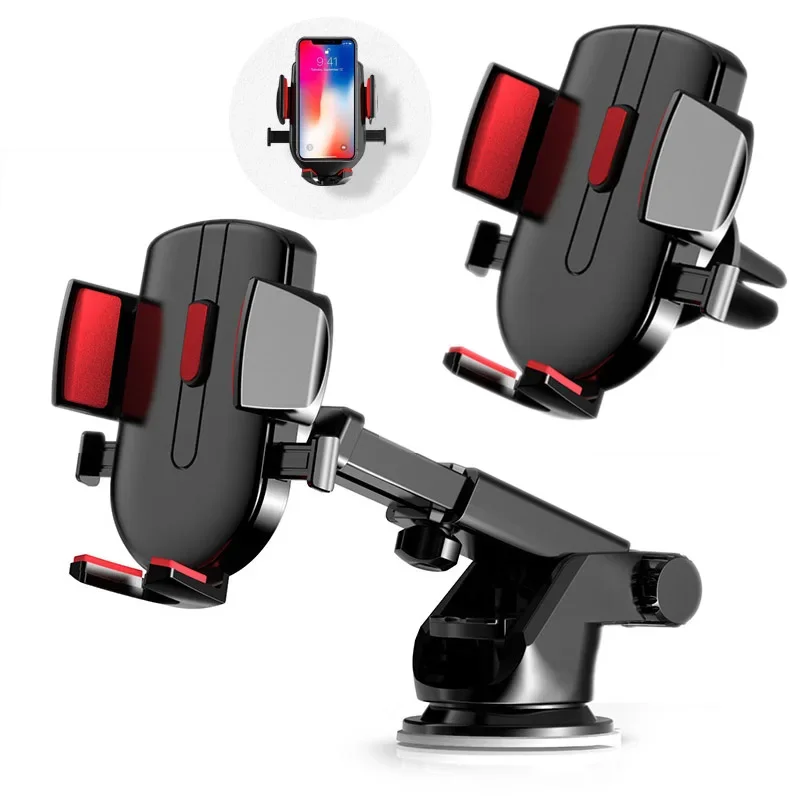 Car Phone Holder Mount Stand GPS Mobile Cell Support for IPhone 13 12 11 Pro Max X 7 8 Xiaomi Huawei Samsung