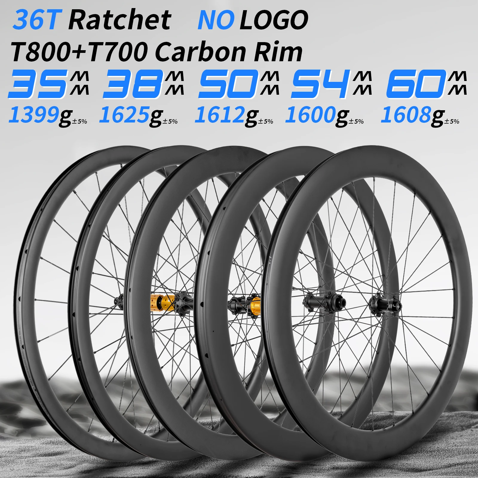 

Карбоновый колесный комплект KORE 35/38/50/54/60 мм, легкий обод, втулка Ratchet 36T, дисковый тормоз Center-Lock, HG/XDR, колесо 700C