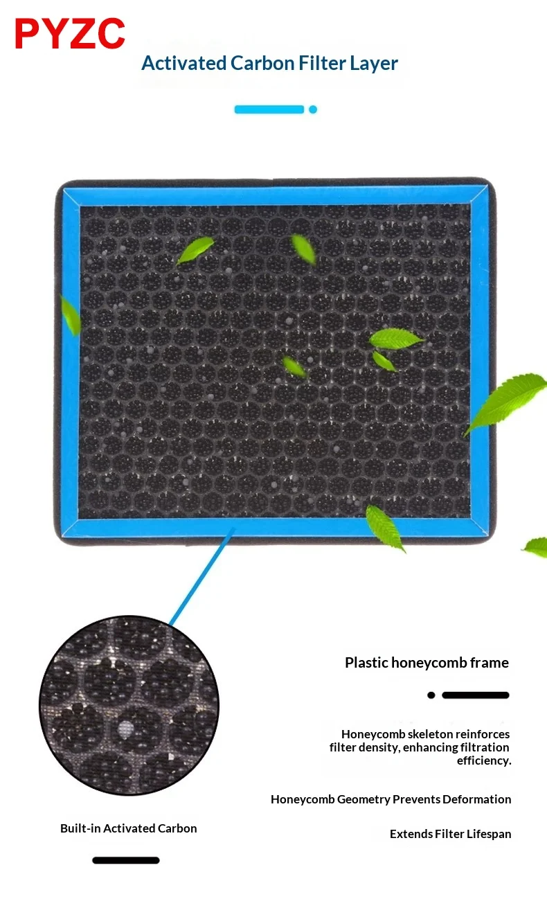 For JAC E-JS4 Cabin Filter Air Filter Activated Carbon Air Conditioning Filter with Fragrance to Purify Car Cabin Air
