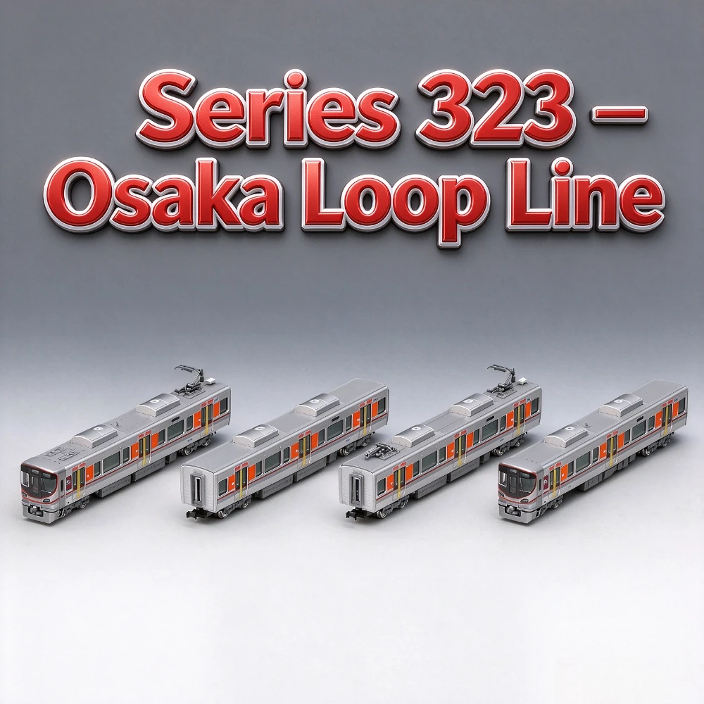 TOMIX N Scale 1/160 Train Model Series 323 Osaka Loop Line Item No.98580 Basic 4 Car Set Railway Model Adult Collectible Gift