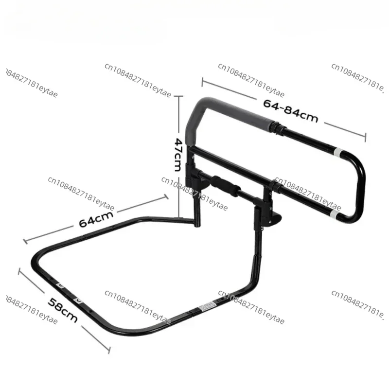 노인 침대 옆 난간, 집에서 일어나는 난간 보조, 낙상 방지 가드레일이 있는 장애인용 환자 침대