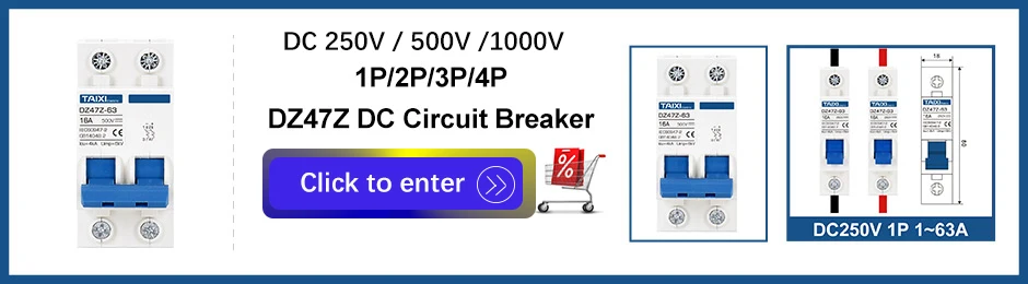 DC 12V 24V 48V 36V 72V MCB Batterie Auto Schutz Mini Leistungsschalter DZ47 Positive und negative Pole Schutz Schalter Isolator – Detail 2