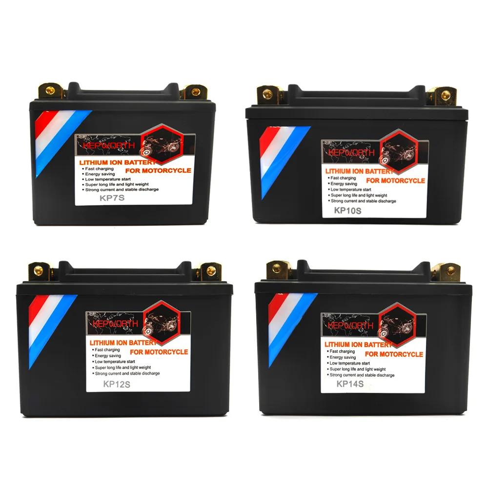 12V 4Ah 6Ah 8Ah Motorcycle Battery Built-in BMS LiFePO4 Lithium Powersport Replacement Battery for ATV UTV Scooter Jet Ski