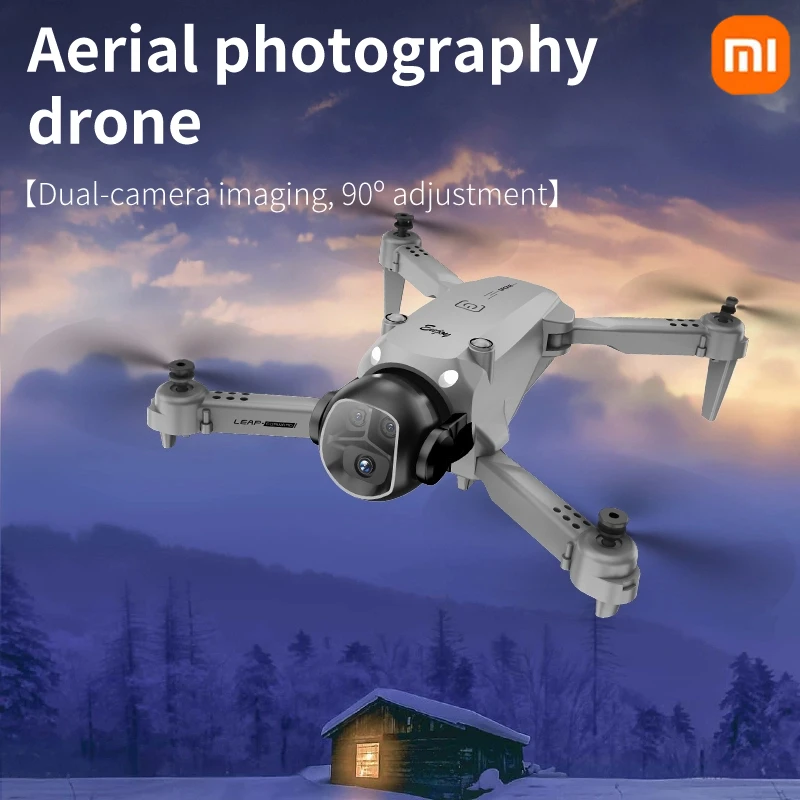 طائرة Xiaomi E4 بدون طيار 8K هوائية عالية الدقة متدرجة ضوء متدفق كاميرا مزدوجة متعددة الاتجاهات لتجنب العوائق محرك بدون فرشاة نظام تحديد المواقع بدون طيار