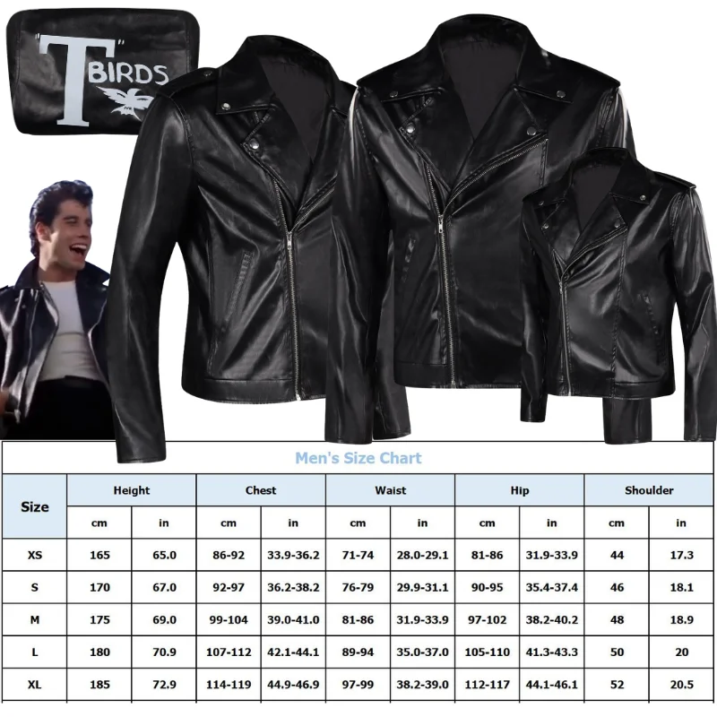 manteau-de-cosplay-danny-des-t-birds-de-la-serie-tv-costume-de-jeu-de-role-d'halloween-veste-decontractee-rose-fantaisie-pour-femmes-noir