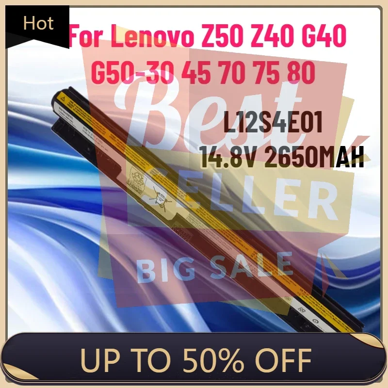 

Новый аккумулятор для ноутбука L12S4E01 для Lenovo Z50 Z40 G40 G50-30 45 70 75 80 14,8 В 2650 мАч