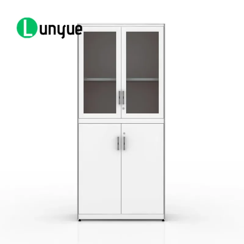 Sliding Steel Door Cabinet Metal Storage Cupboard with Lock for Office Home Kitchen Durable Space Saving Organizer Furniture