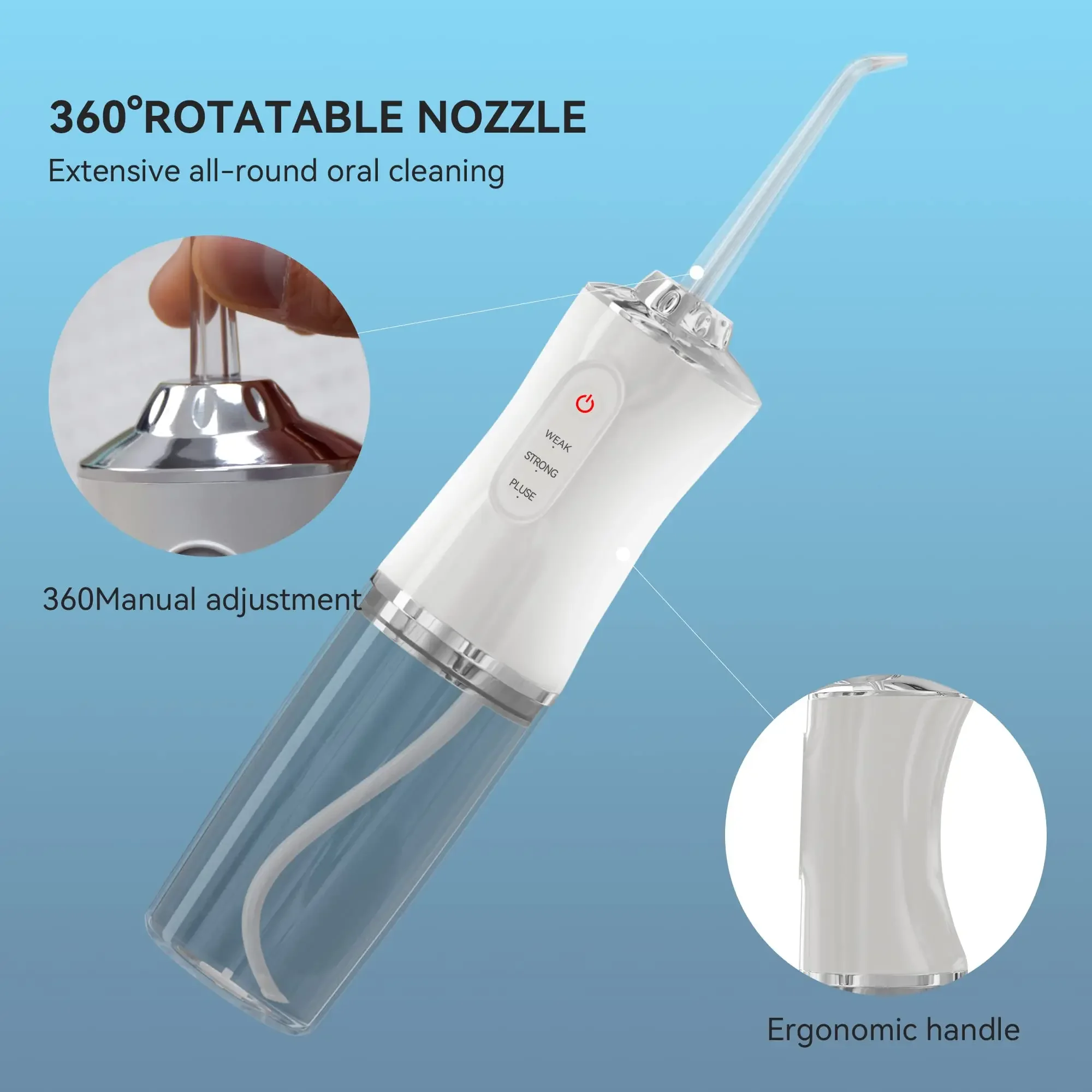 XIAOMI Pulse Dental Irrigator Intelligence USB Rechargeable Electric Powerful Multiple Mode Water Flosser Durable Teeth Cleaners