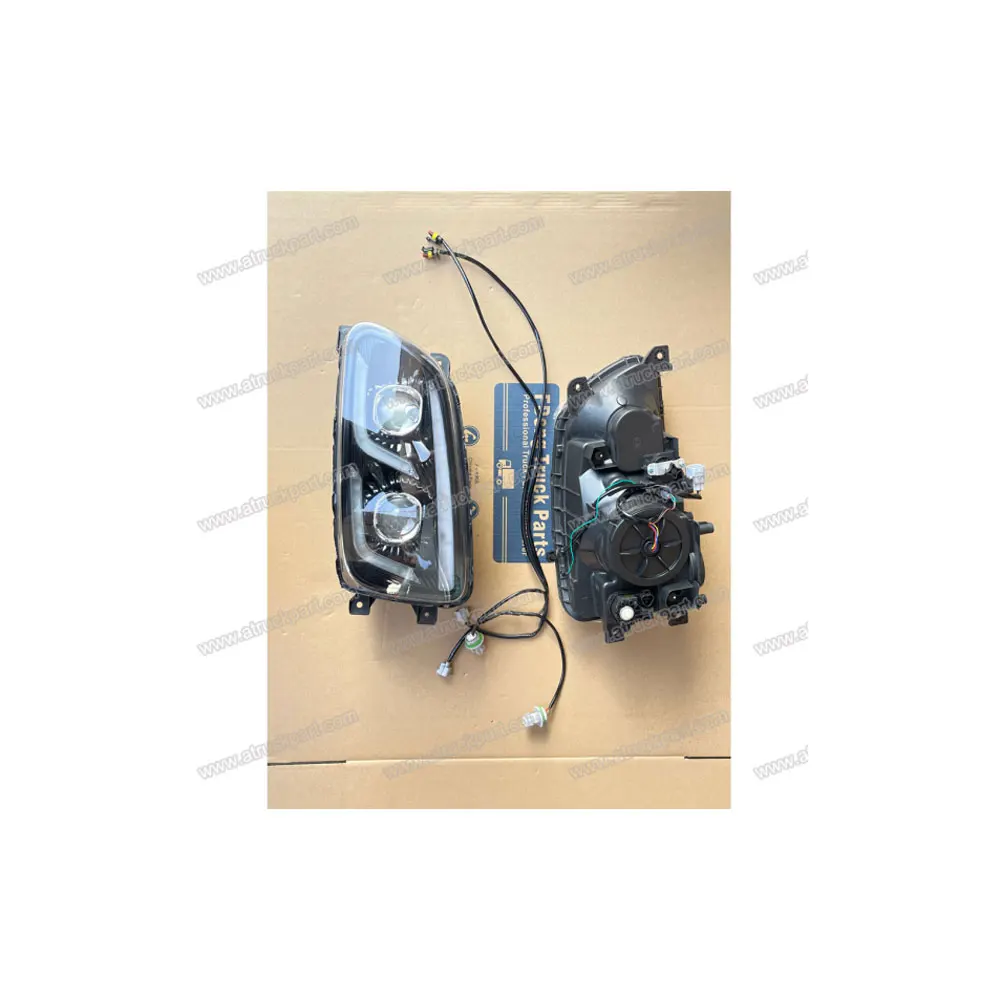 FDONG 1 Set 2 Pcs LED Head Lamp Left-hand drive White-Black,White or Black for HINO MEGA 500 FC9J