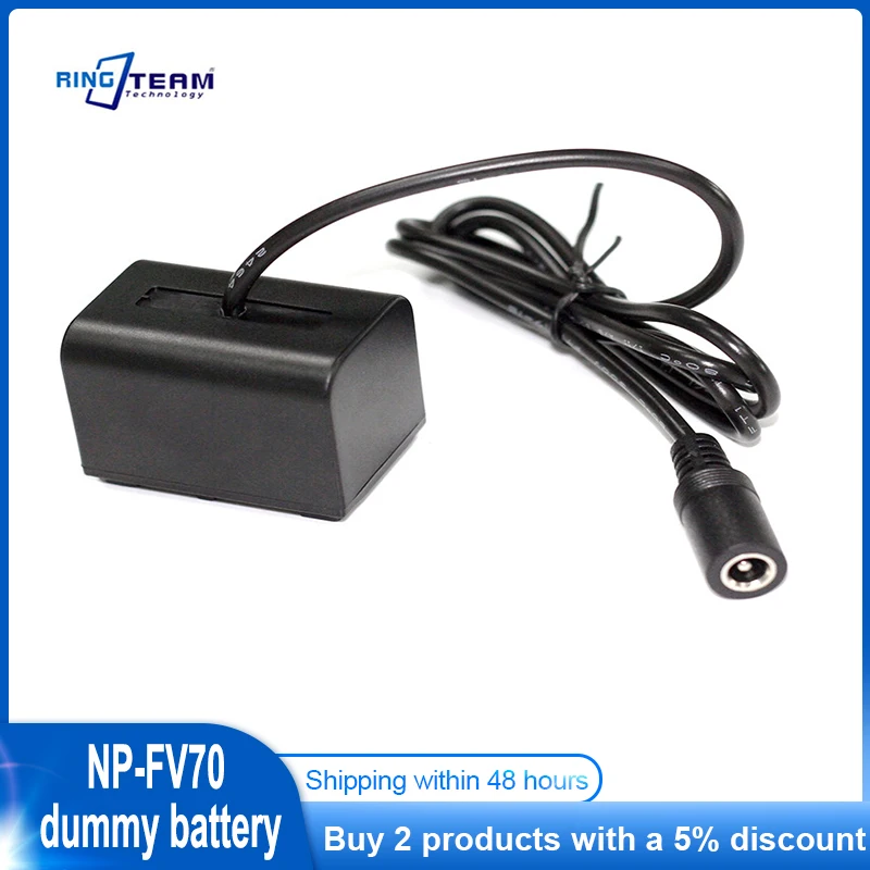 NP-FV70 dummy battery DC5.5 Female Head for Sony PXW-X70 HXR-NX30C HXR-NX70C