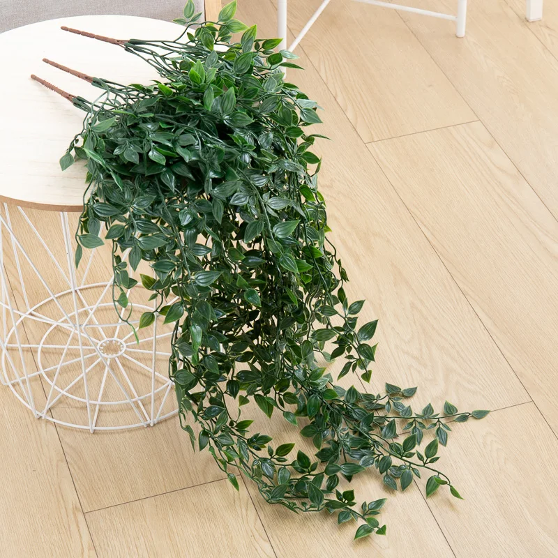 نبات اللبلاب الاصطناعي البلاستيك الأخضر يترك الزفاف السنة الجديدة عيد الميلاد ديكور المنزل في الهواء الطلق حديقة DIY بها بنفسك غرفة المعيشة الجدار الشنق #4