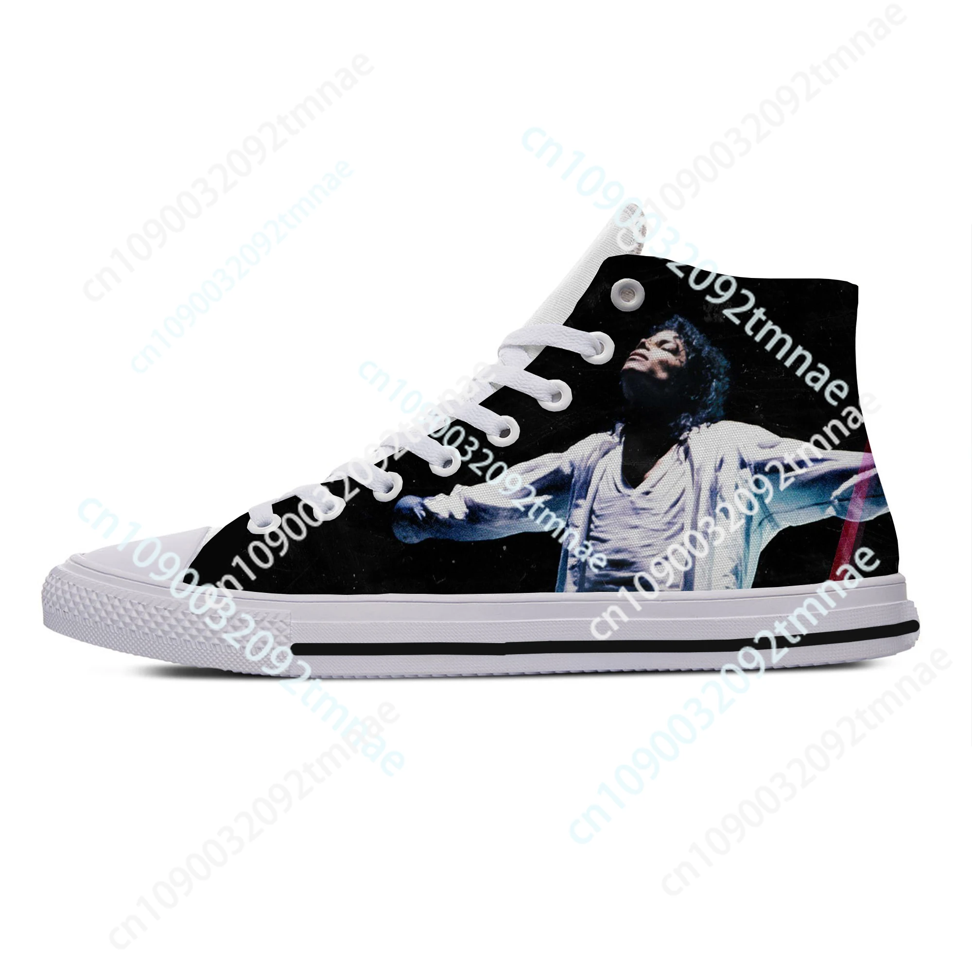 

Hot Summer Cool Men Women Fashion Shoes Summer New King of Pop Michael Jackson Lightweight Comfortable High Help Custom Shoes