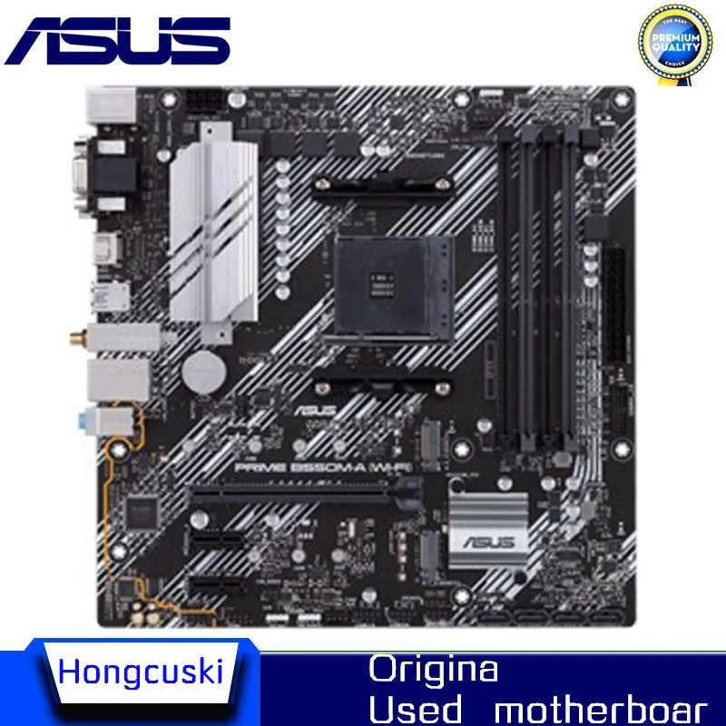 Used For ASUS PRIME B550M-A (WI-FI) Motherboard Socket AM4 DDR4 For AMD B550M B550 Original Desktop PCI-E4.0 m.2 sata3 Mainboard