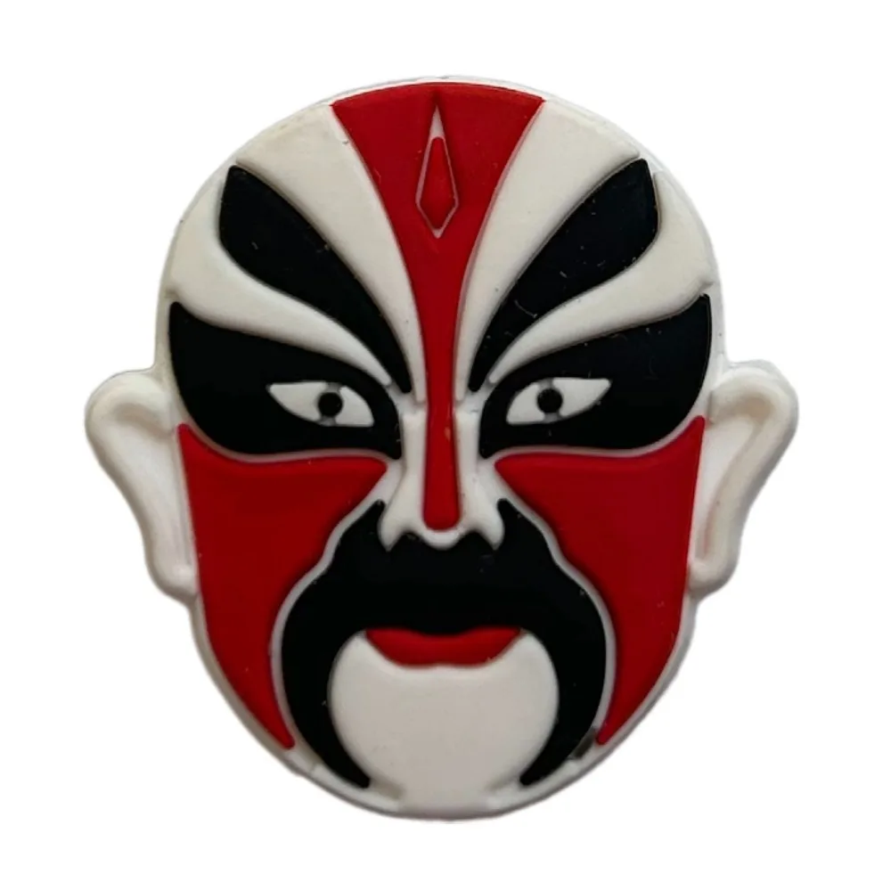 Peking Opera Mask Tennis Shockproof Absorber Silicone Chinese Style Tennis Racquet Shock Absorber Shock Absorption