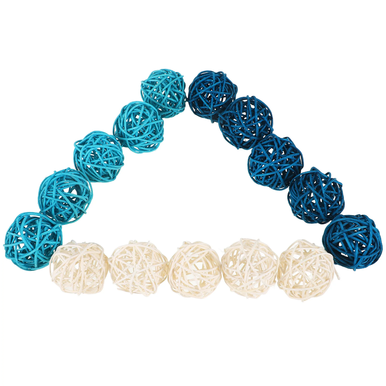 

Takraw Aromatherapy Ball Flower Arrangement Accessories Natural Orbs Decorative Balls for Bowls Rattan