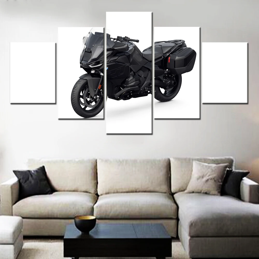

5 Pieces Canvas Wall Arts Poster Painting Bikes R1300 RT Triple Black 2025Wallpaper Home Decor Picture Printing Interior Artwork