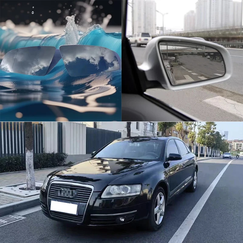 

Heated rearview mirror glass for the left and right sides of the Audi A3, S3, A4, S4, B6, B7, A6, S6, and RS4 models
