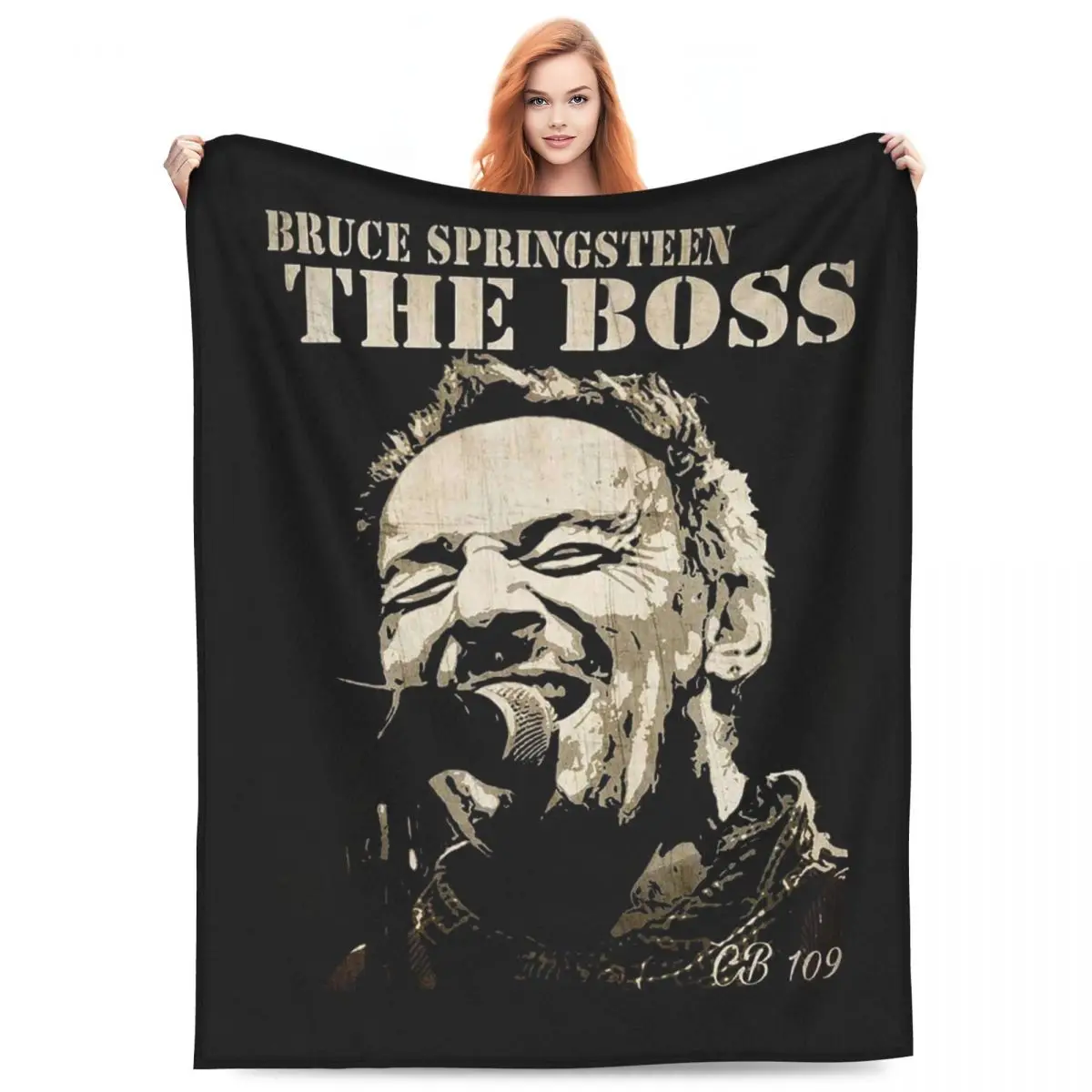 

Одеяла Брюса Спрингстин, мягкое теплое фланелевое одеяло, постельное белье для кровати, гостиной, пикника, путешествий, дома, дивана